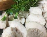 極☆男のつまみ☆蒸し鶏作り方8写真