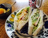✾ レンジでサンドイッチ 卵✾作り方5写真