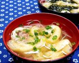 シンプル★そうめんと油揚げのお吸い物✿作り方5写真