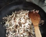 ゴボウと生姜の炒飯っぽい炊き込み混ぜご飯作り方6写真
