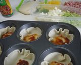 子供と一緒に作れる♡ギョーザの皮ピザー作り方1写真