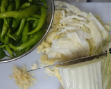 しし唐と白菜と豚肉の旨煮♪作り方1写真