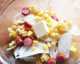 超簡単ランチ！レンチンパスタ ナポリタン作り方1写真