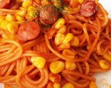 超簡単ランチ！レンチンパスタ ナポリタン作り方4写真
