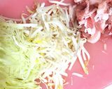簡単 親子ランチ☆とん平焼き風作り方1写真