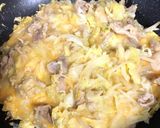 簡単 親子ランチ☆とん平焼き風作り方3写真