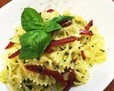 簡単！バジルソースのリボン型パスタ！作り方7写真