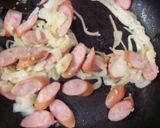 ソーセージと枝豆のトルティージャ作り方1写真