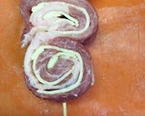 簡単な豚肉とチーズ巻きの串焼き作り方3写真