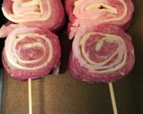 簡単な豚肉とチーズ巻きの串焼き作り方4写真