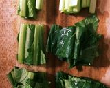 小松菜と厚揚げ&山椒の実の醤油炒め♪作り方2写真