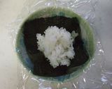 努力勝のお花が咲くね✿よろ昆布おにぎり♡作り方3写真