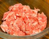 豚こまもちもちバーグ【作り置き】作り方1写真