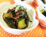 疲労回復【胡瓜とワカメの梅塩昆布和え】♪作り方7写真