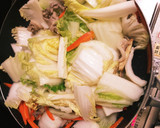 白菜の炒め煮ウスターソースがけ作り方6写真
