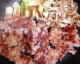 ご飯がススム♡豚肉と舞茸と白葱の味噌炒め作り方5写真