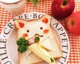 ✨トーストしてにゃ✨ねこぱん。作り方2写真