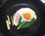 毎日朝食に♪小松菜ハムエッグトースト☆作り方2写真