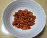 レンジで簡単☆ポン酢で豚キムチ作り方1写真