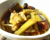 出汁いらず★チタケと茄子と豚肉のうどん作り方4写真