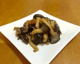 霜降りひらたけのニンニク炒め作り方5写真