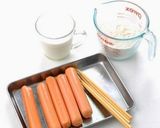 ♪パンケーキで作る♪ホットドッグ作り方1写真