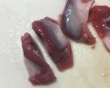 箸が止まらなくなる☆砂肝ハーブオイル漬け作り方1写真