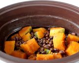 ほくほくおいしい！かぼちゃと小豆の煮物作り方3写真