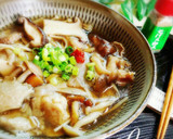 旨み◎ヘルシー♪鶏入り和風きのこスープ作り方8写真