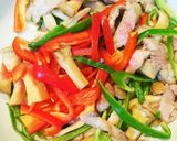 ☆豚肉とパプリカピーマンオイスター炒め作り方4写真