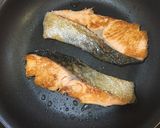 秋鮭のネギ焦がし焼き☆☆超簡単作り方3写真