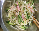 簡単シャキ♪ きゅうりとモヤシの中華和え作り方5写真