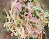 簡単シャキ♪ きゅうりとモヤシの中華和え作り方6写真