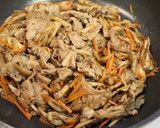 秋の昼夕弁当♪栗入り豚肉と舞茸の混ぜご飯作り方9写真