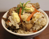 秋の昼夕弁当♪栗入り豚肉と舞茸の混ぜご飯作り方12写真