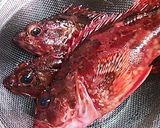 カサゴの素揚げと味噌汁作り方1写真