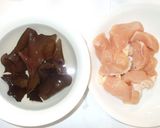 鶏むね肉とキクラゲの甘辛煮♪血虚女性に♪作り方3写真