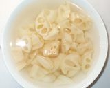 レンコンとひき肉のカツオ節煮♪蓮根の煮物作り方2写真