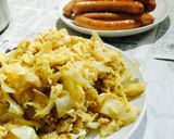 朝ご飯☆ウィンナーとキャベ玉作り方3写真