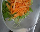 水菜と人参の豆腐マヨサラダ作り方2写真