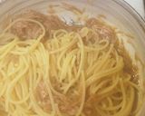 簡単！味つけ不要☆なめたけツナパスタ作り方3写真
