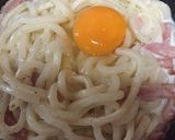 タジン鍋で、カルボナーラ風うどん作り方6写真