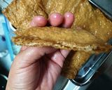 油揚げの肉詰め！味付きいなりで早旨し！作り方2写真