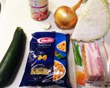 バリラ☆トマトとキャベツのファルファッレ作り方1写真