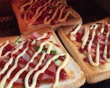 簡単☆10分で♬３度焼き⁈ピザトースト作り方4写真