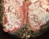 簡単な大葉と梅肉入りの焼き揚げとんかつ作り方4写真