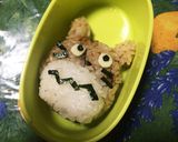 トトロとまっくろくろすけおにぎりキャラ弁作り方10写真