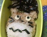 トトロとまっくろくろすけおにぎりキャラ弁作り方17写真