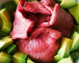 ランチ＊ローストビーフの山葵アボカど〜ん作り方3写真