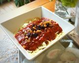 ドライフルーツがマッチ☆甘辛ミートパスタ作り方5写真